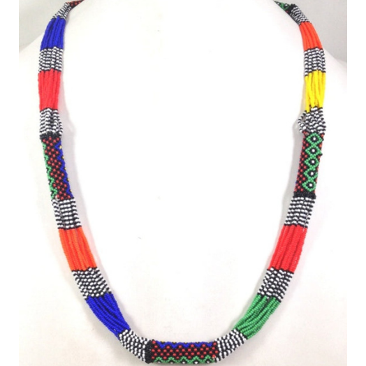 MULTICOLOR JAICO SEED BEAD NECKLACE