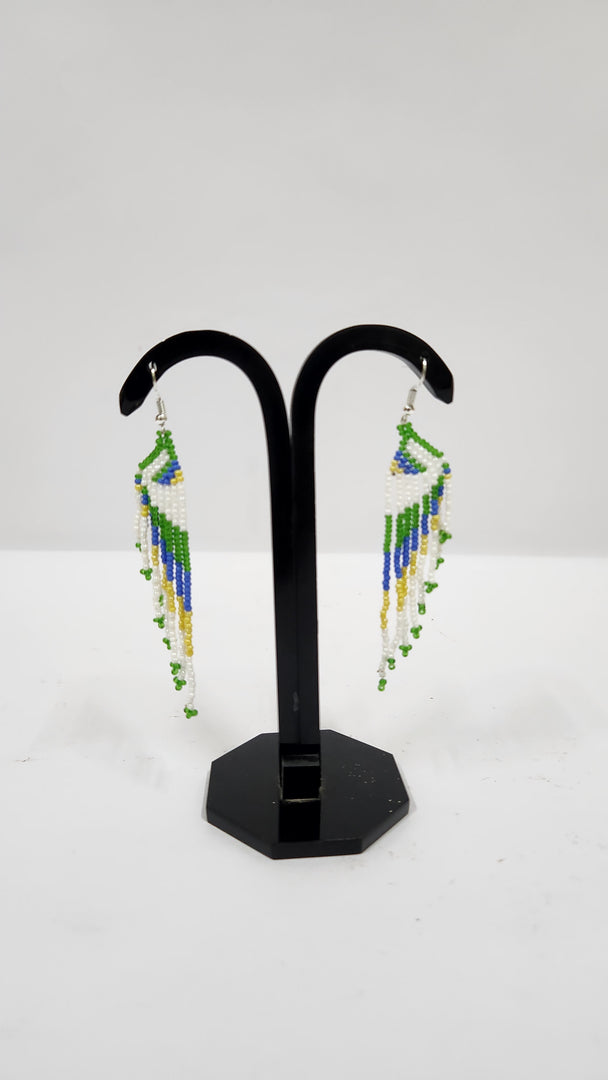 Seed Bead Multicolor Earrings