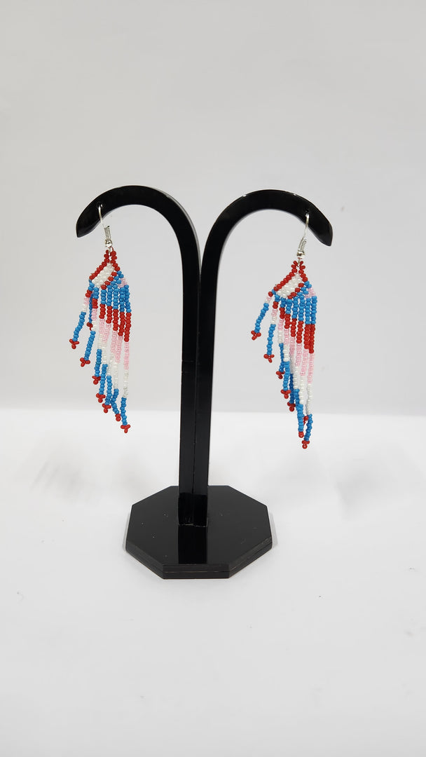 Seed Bead Multicolor Earrings