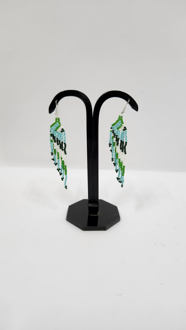 Seed Bead Multicolor Earrings