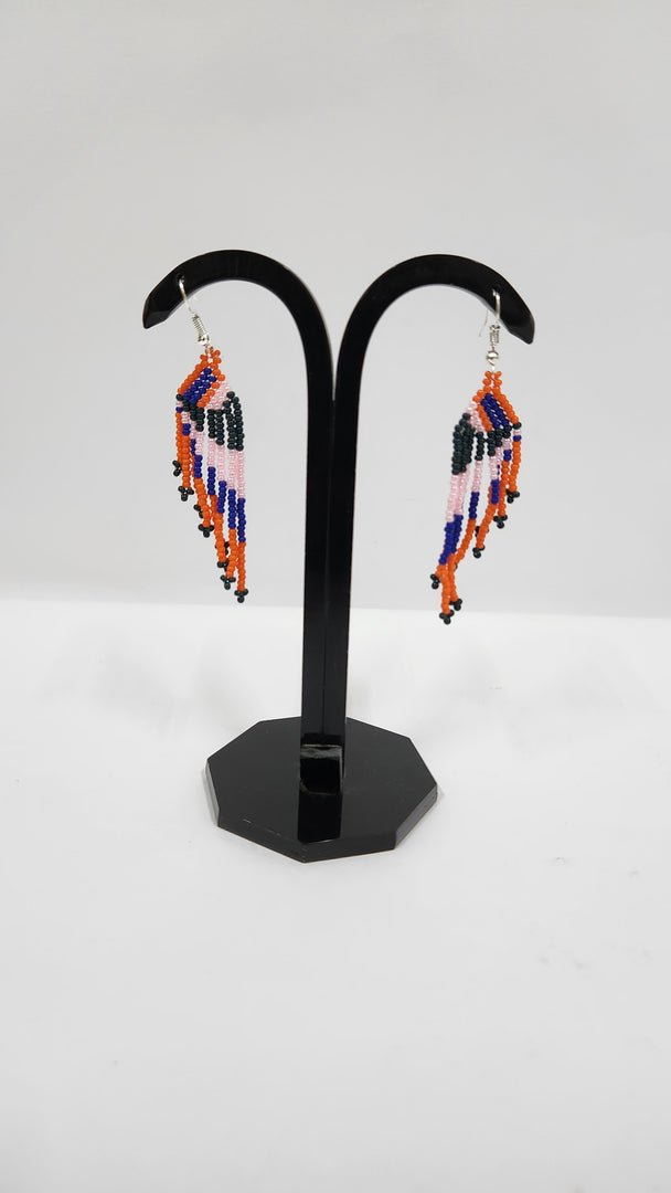 Seed Bead Multicolor Earrings
