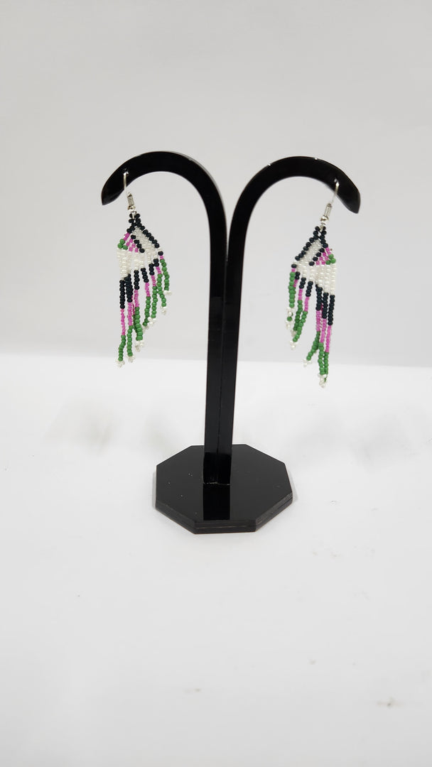 Seed Bead Multicolor Earring
