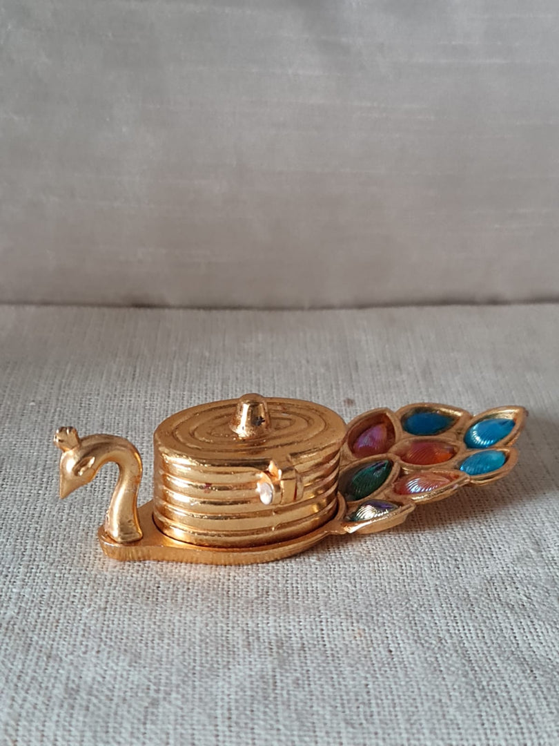 SH-125 - WHITE METAL WITH LAQUER POLISH ROLI CHAWAL DIBBI