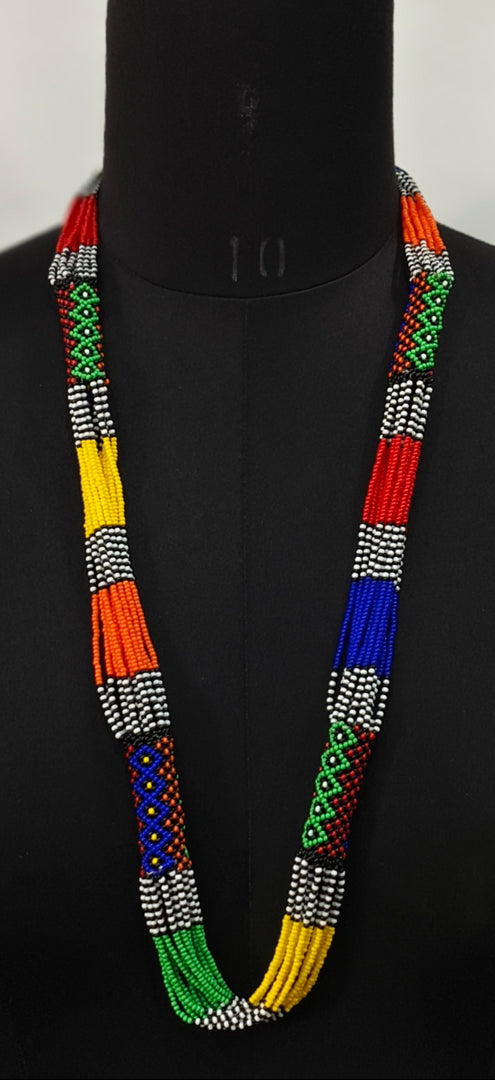 MULTICOLOR JAICO SEED BEAD NECKLACE