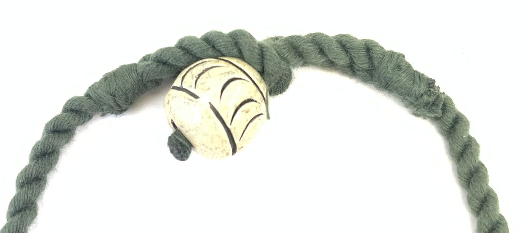 NK14909 CLAY BEAD WITH BRAIDED THREAD NECKLACE