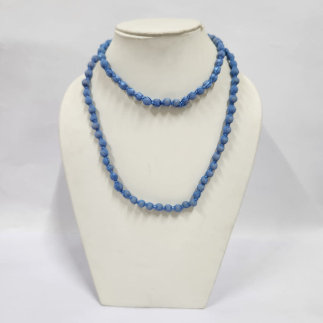 BLUE FABRIC NECKLACE