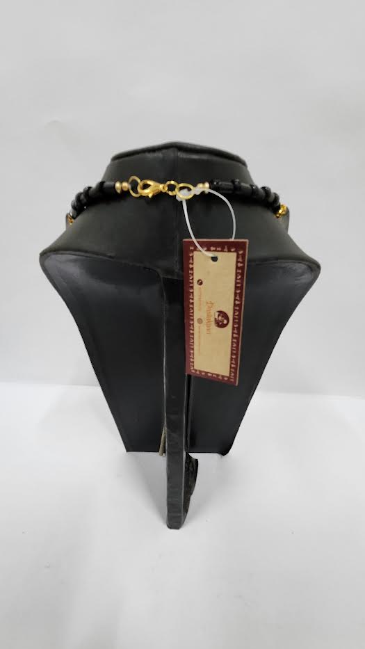 GREY ACRYLIC BEAD NECKLACE