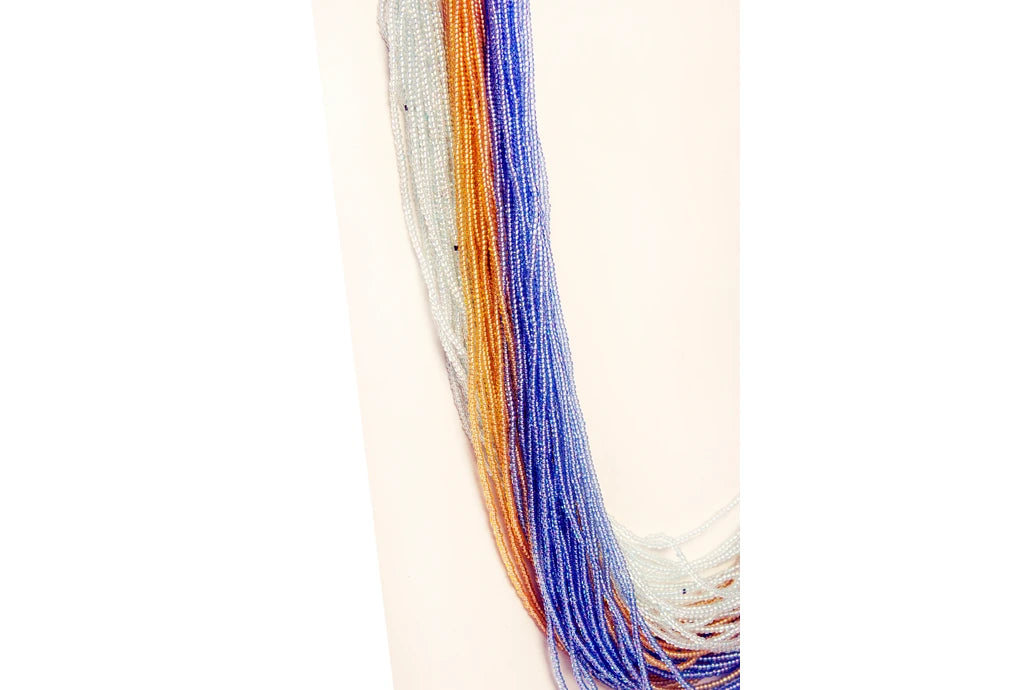 NK 11893 Multicolor seed bead layered necklace dastakaaristore