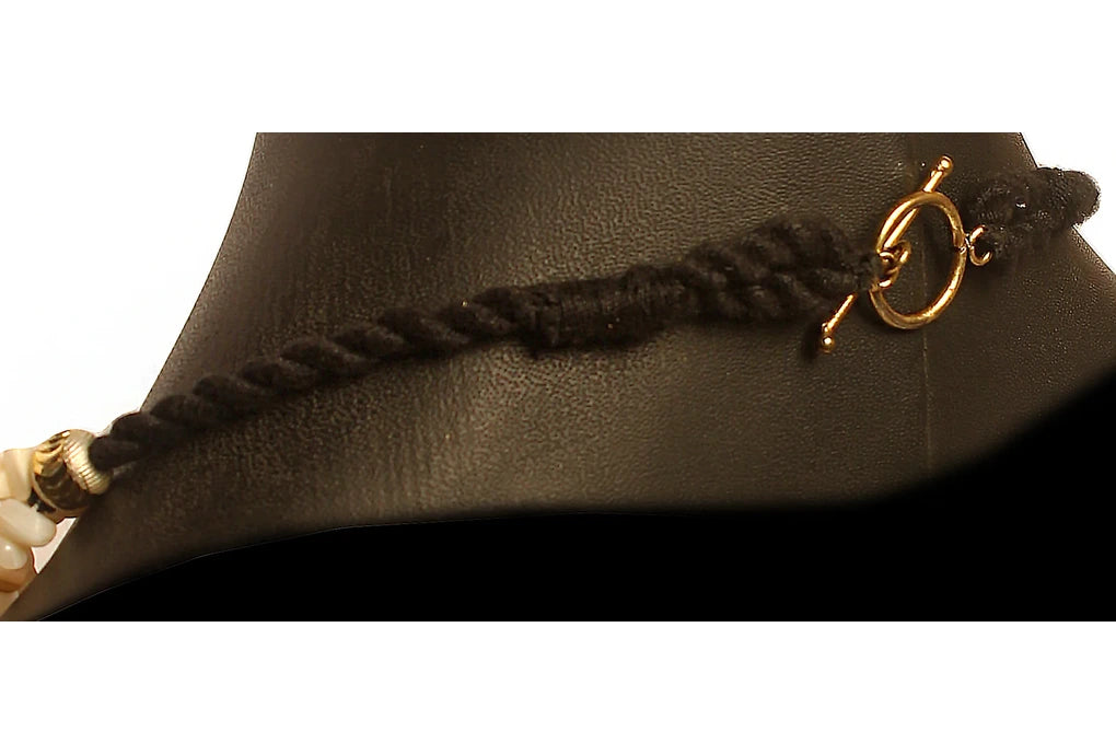 NK 9005 White cut stone bead necklace dastakaaristore