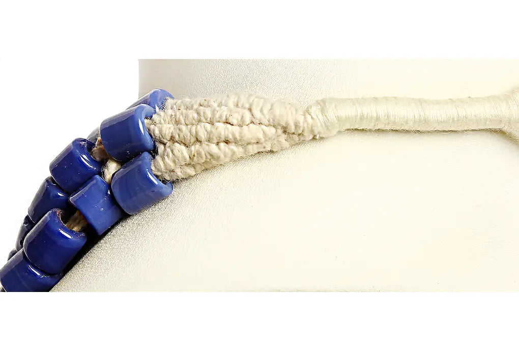 PJ 8085B GLass Bead Cobalt Colour Necklace dastakaaristore