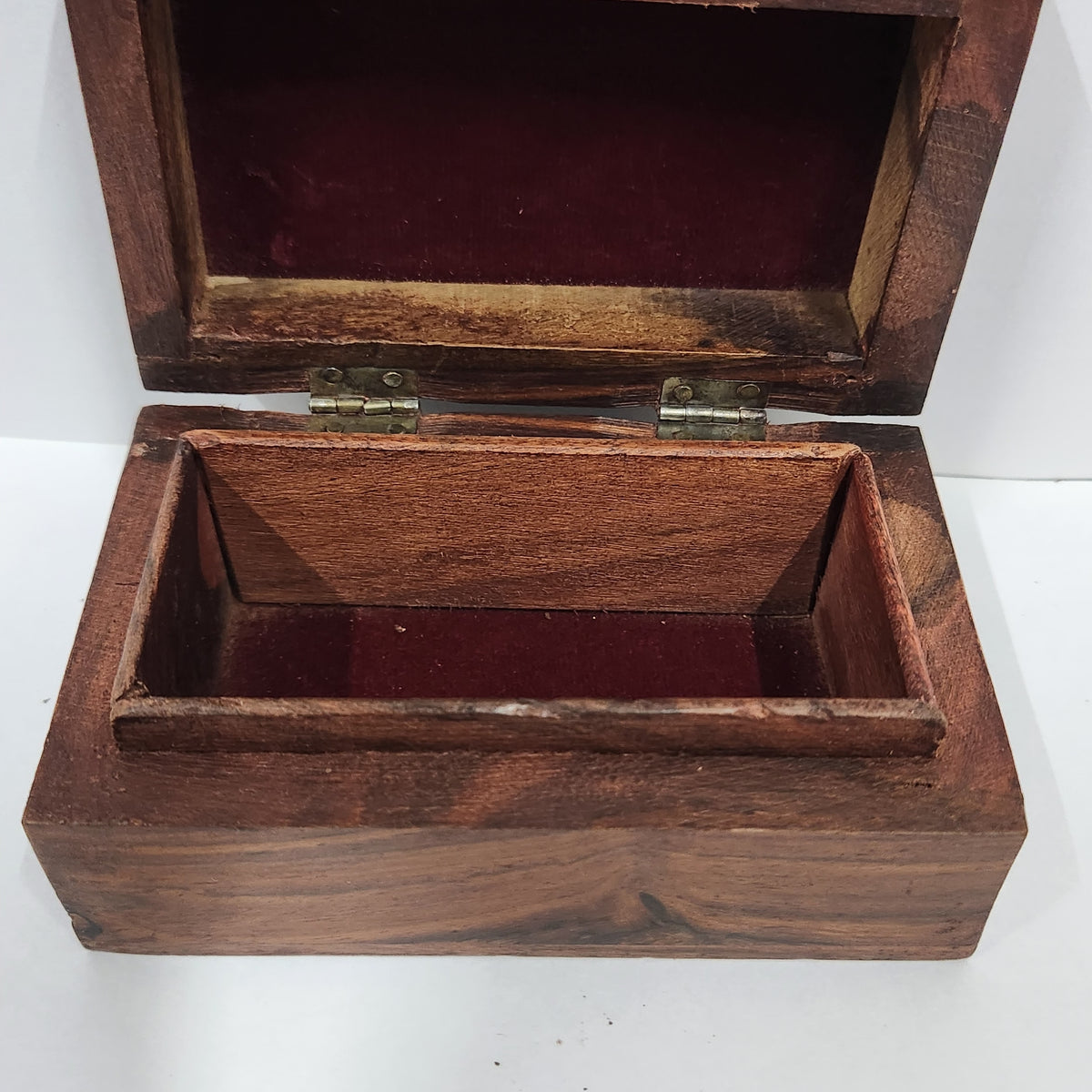 MIG 197 Sheesham Wood Carving Brass Inlay Work Box – dastakaaristore