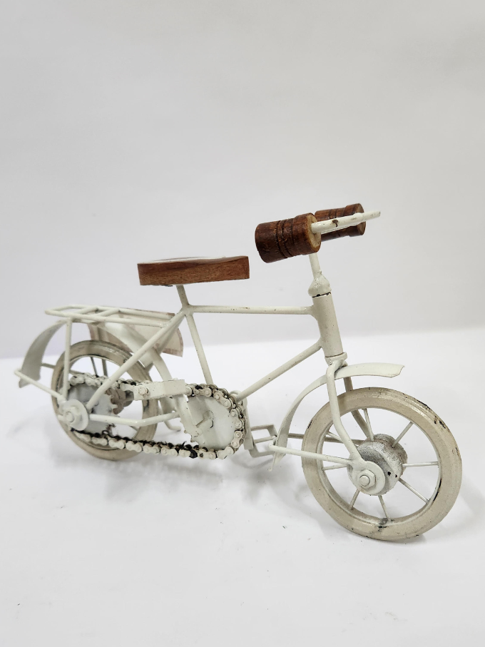 MIG 118 WROUGHT IRON WHITE BICYCLE