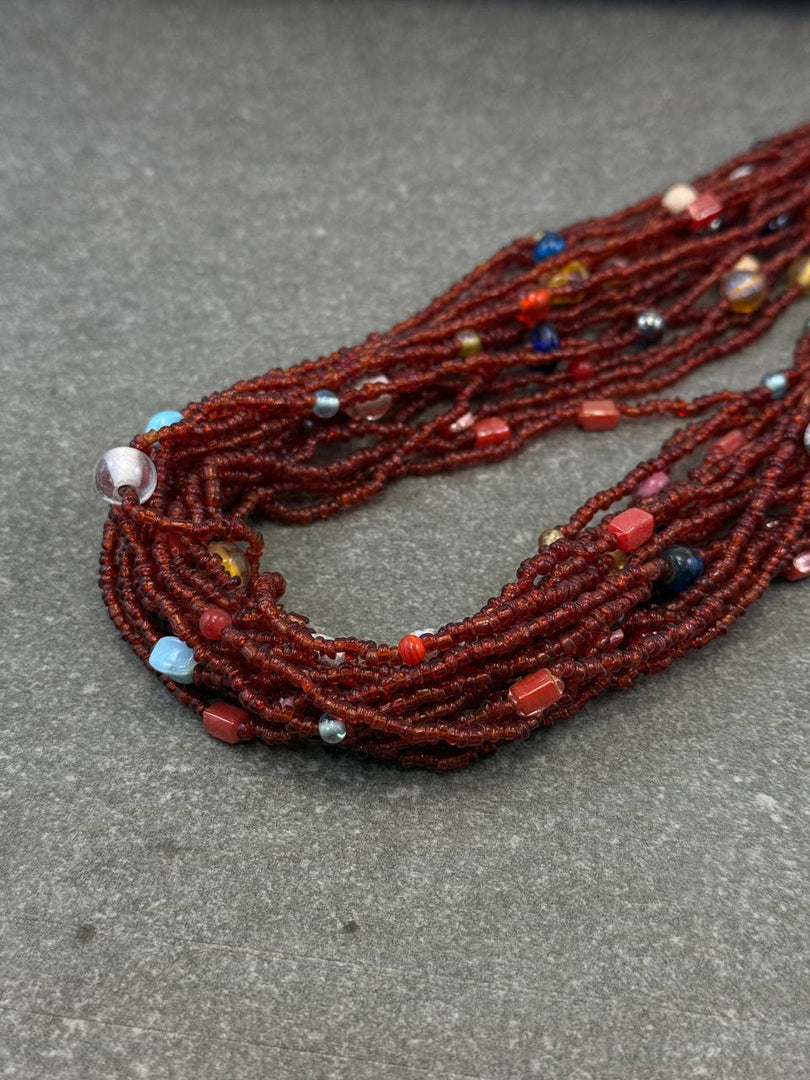 SEED/GLASS BEAD NECKLACE