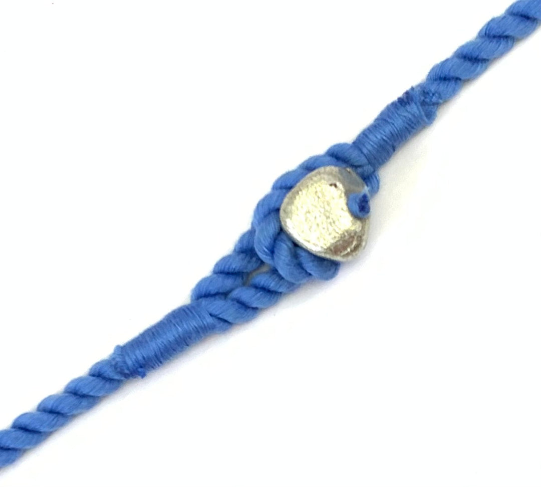 NK8565 - HORN BEAD WITH SILVER ALUMINIUM NUGGET & METAL PENDANT & THREAD TASSEL NECKLACE