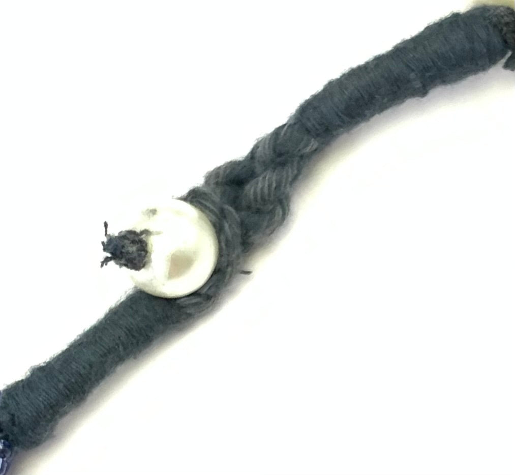 NK15011 - MULTI LAYERED SEED/PLASTIC PEARL BEAD WITH BRAIDED THREAD TAI NECKLACE