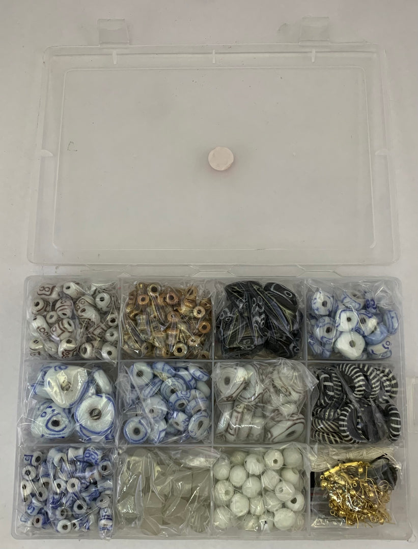 BDK310 - STONE BEAD WITH GLASS CHIPS DIY KIDS KIT