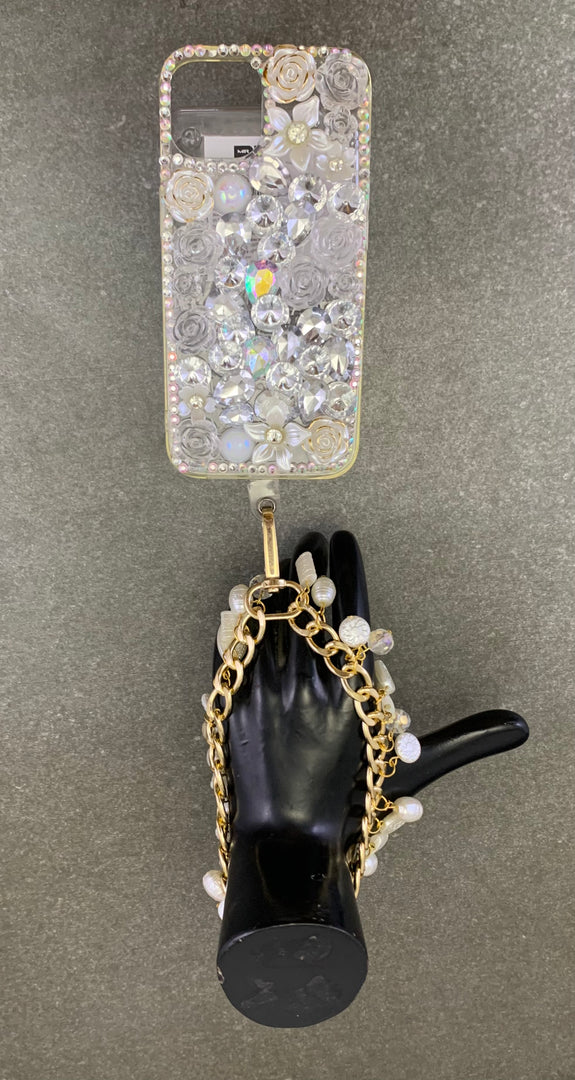 MIS3948 - TRENDY & STYLISH METAL CHAIN WITH BEAD HANGING WRISTLET