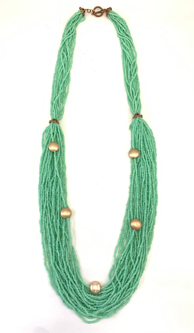 GEEN SEED BEAD NECKLACE