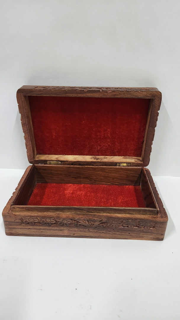 MIG 200 Sheesham Wood Carving Multi Purpose Box