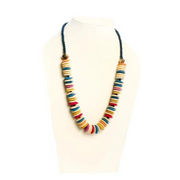 Multicolor Bone Bead Bead Necklace