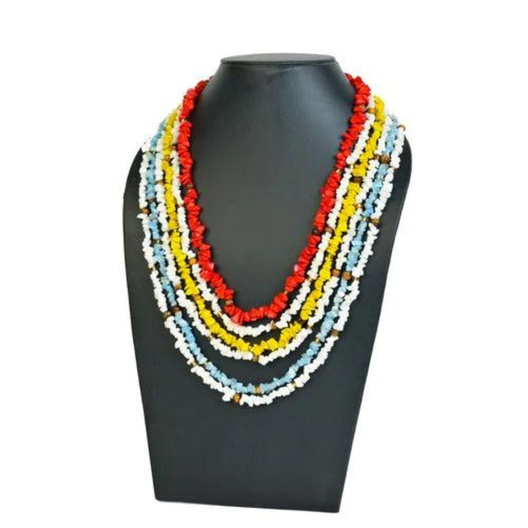 Multicolor Glass Bead Necklace