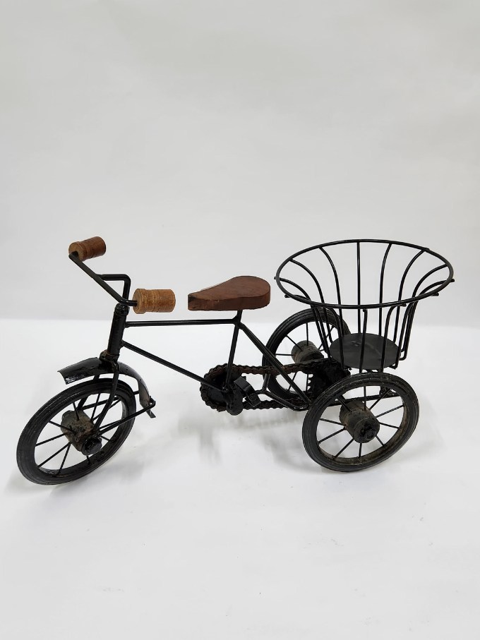 MIG 170 WROUGHT IRON BASKET RICKSHAW