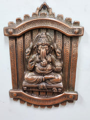 Matel Wall Hanging of Lord Ganesha Showpiece Best for Home Decor Ideal for Gifting Purposes dastakaaristore