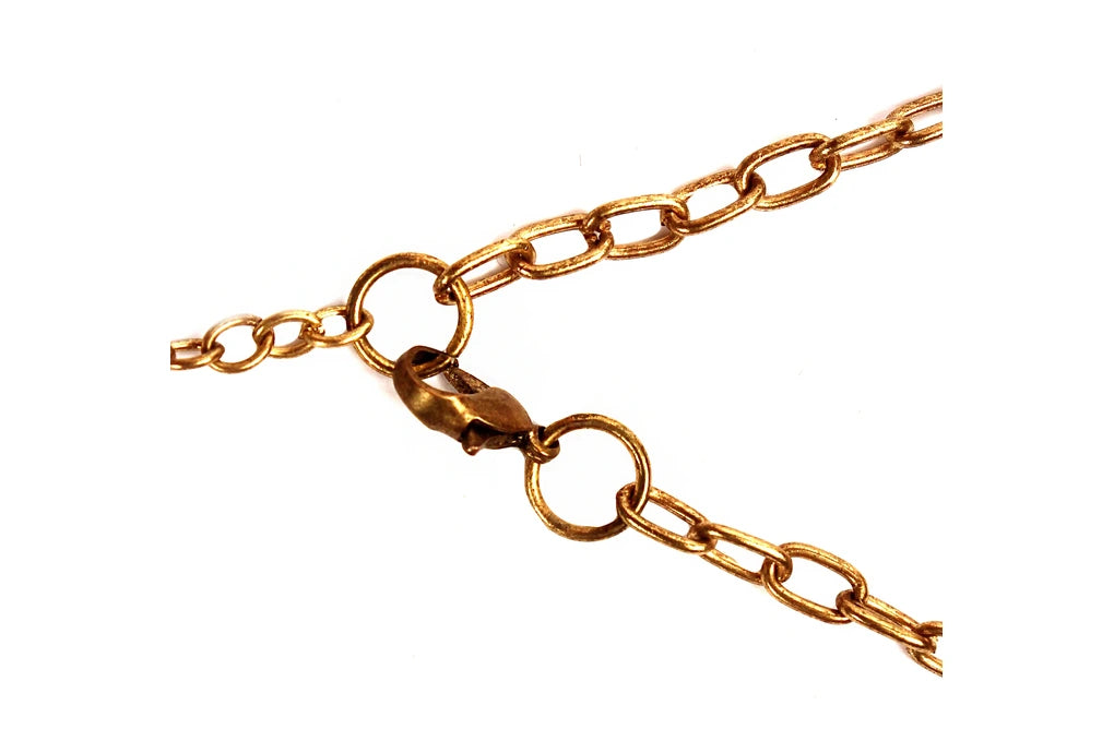 NK 5010 Stone & metal chain necklace dastakaaristore