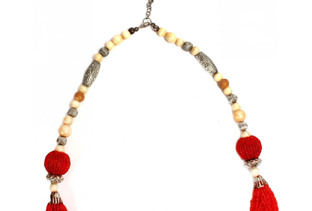 NKS 166 Seed Beads & glass beads necklace dastakaaristore