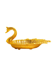 SH 803 White Metal With Lacquer Polish Swan Tray dastakaaristore