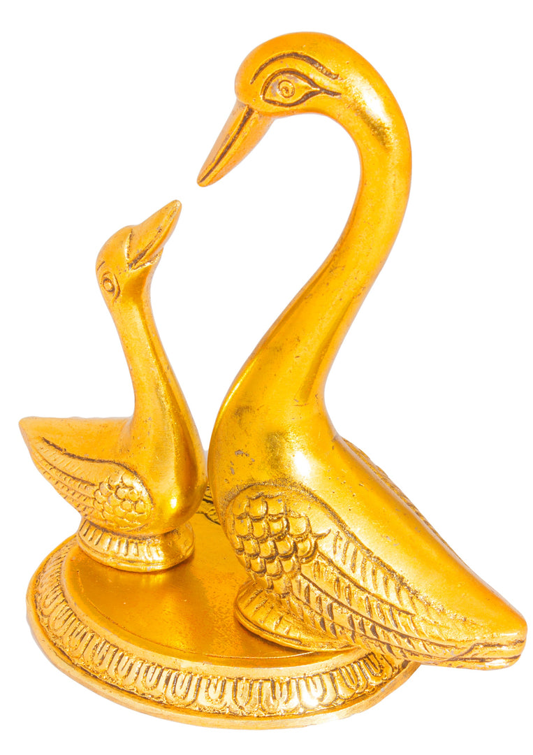 SH 806 White Metal With Lacquer Polish Duck Show Piece( Medium Size) dastakaaristore