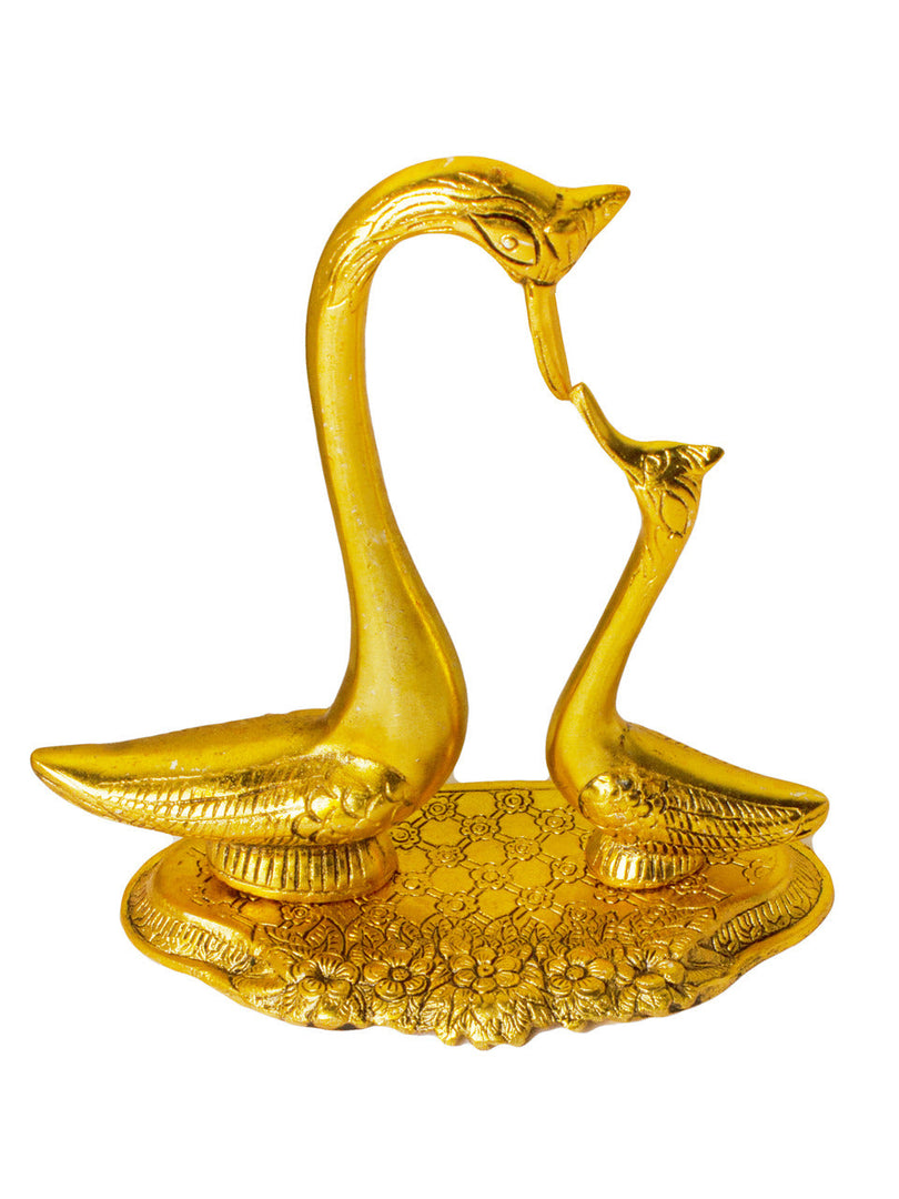 SH 807 White Metal With Lacquer Polish Duck Show Piece(Small size) dastakaaristore